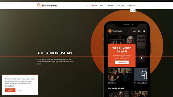 Screenshot of the The Christian Trust website