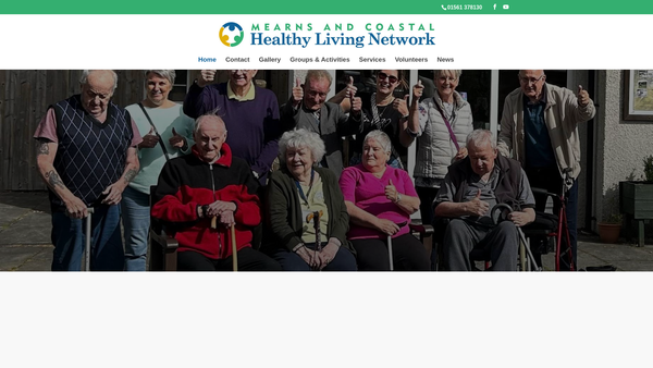 Screenshot of the Mearns And Coastal Healthy Living Network website