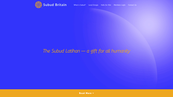 Screenshot of the Subud Britain website