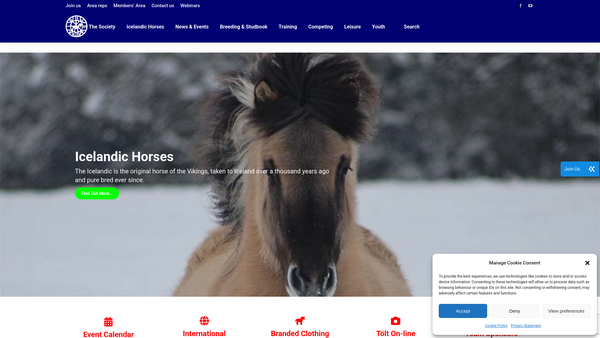 Screenshot of the IHSGB Ltd website