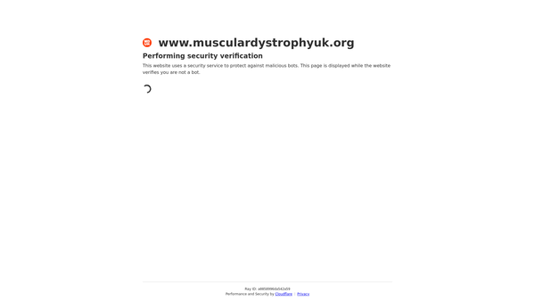 Screenshot of the Muscular Dystrophy Group of Great Britain and Northern Ireland website