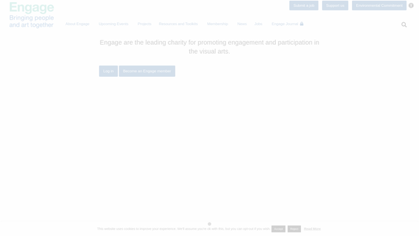 Screenshot of the National Association for Gallery Education website