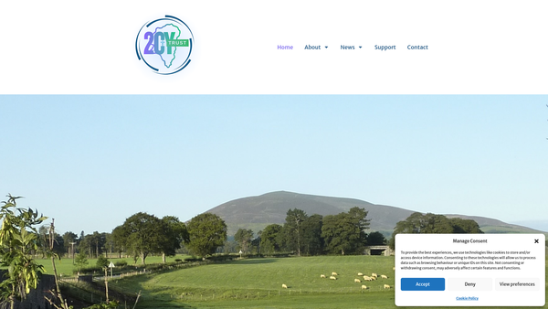 Screenshot of the Clydesdale Christian Youth Trust website