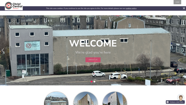 Screenshot of the Christ Central (Scotland) website