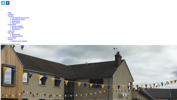 Screenshot of the Burnfoot Community Futures website