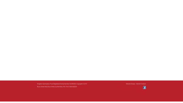 Screenshot of the Kingdom Gymnastics Trust website