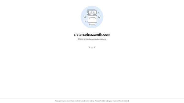 Screenshot of the The Congregation of the Sisters of Nazareth Charitable Trust website