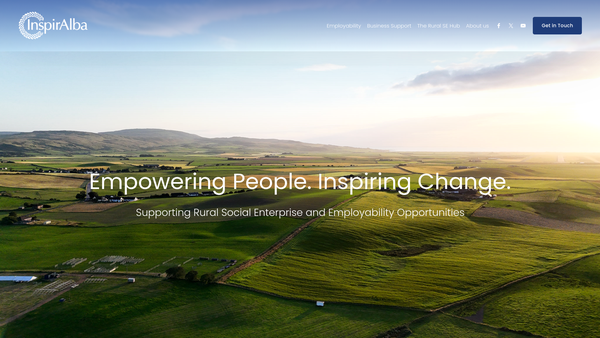 Screenshot of the InspirAlba Ltd website