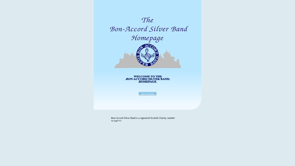 Screenshot of the Bon-Accord Silver Band website