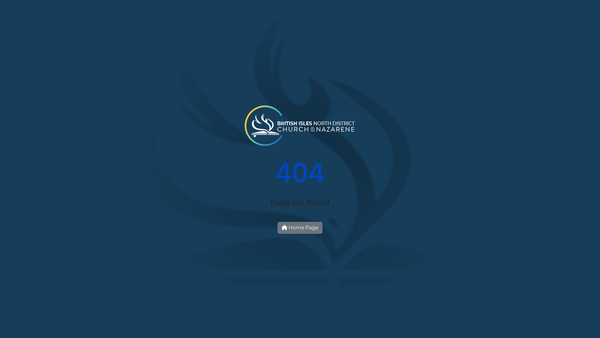 Screenshot of the Houston Church of The Nazarene website