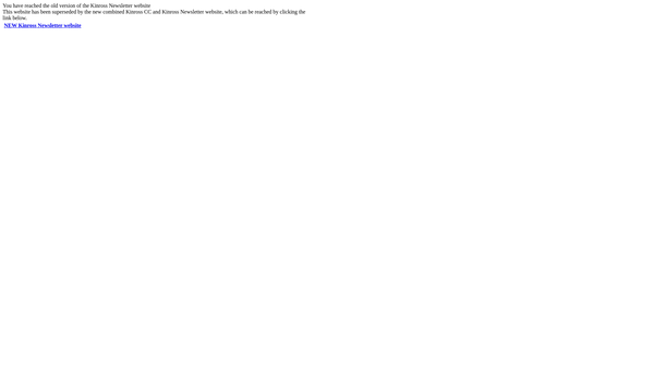 Screenshot of the The Kinross Community Council Newsletter website