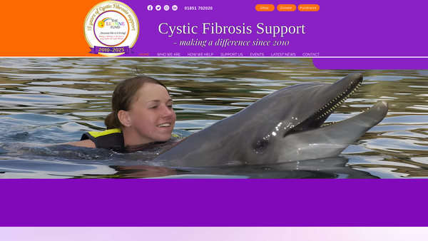 Screenshot of the The Leanne Fund SCIO website