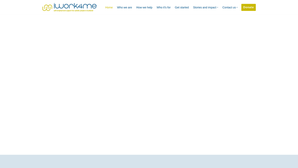 Screenshot of the Iwork4me website