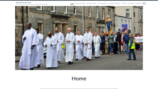 Screenshot of the Wellsprings of Hope Trust website