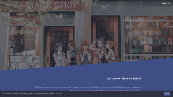 Screenshot of the Scotland Loves Animation website