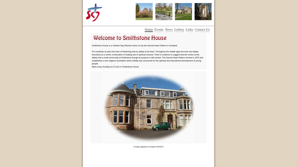 Screenshot of the Sacred Heart Fathers Trust website