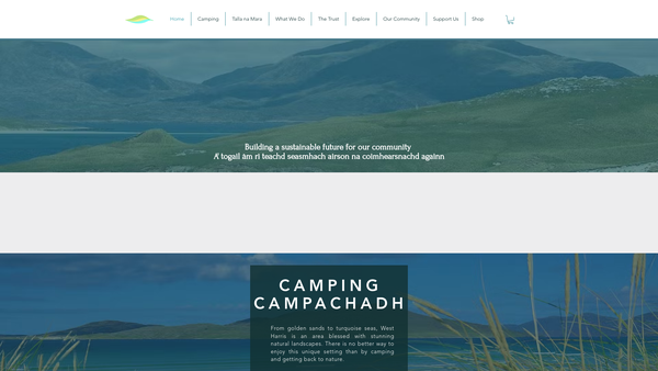 Screenshot of the The West Harris Trust website
