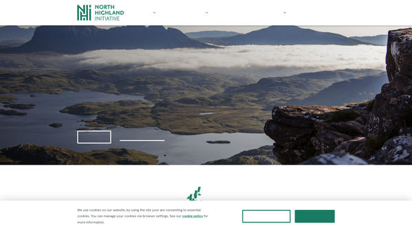 Screenshot of the North Highland Initiative website