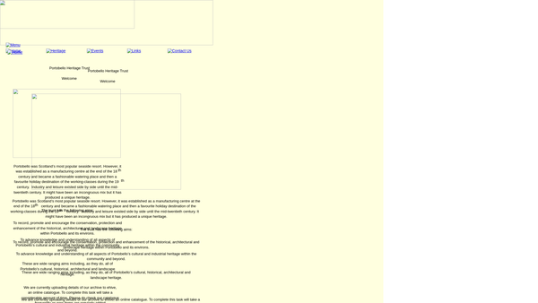 Screenshot of the Portobello Heritage Trust website