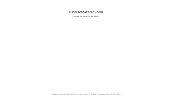 Screenshot of the Nazareth Care Charitable Trust website