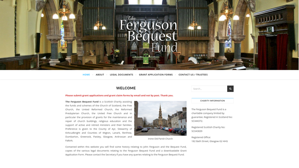Screenshot of the The Renfield Street Trust website