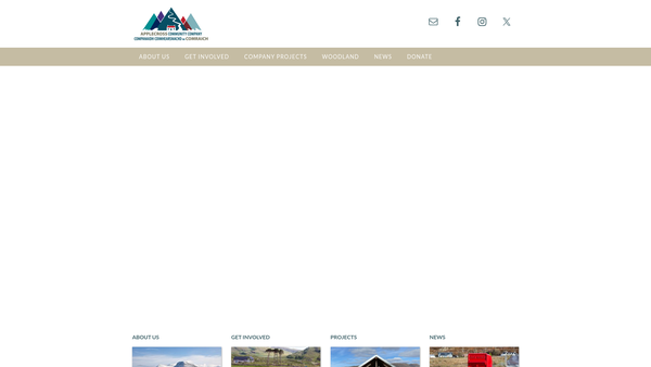 Screenshot of the Applecross Community Company website