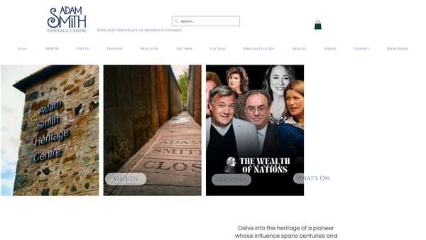 Screenshot of the The Adam Smith Global Foundation website