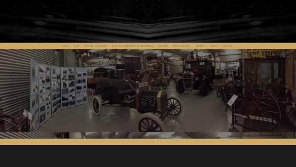 Screenshot of the Strathmore Vintage Vehicle Club website