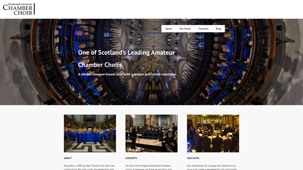 Screenshot of the The Strathchamber Trust website
