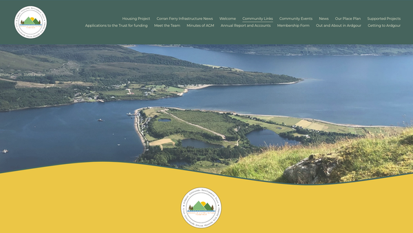 Screenshot of the Ardgour Area SCIO website