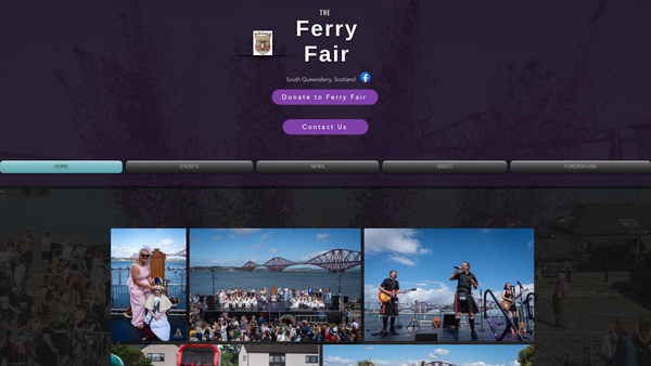 Screenshot of the The Ferry Fair Festival Committee website