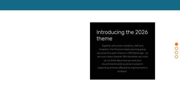 Screenshot of the Prisoners Week Trust website
