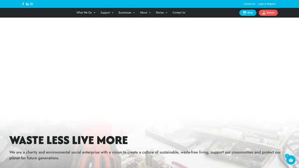 Screenshot of the The Edinburgh Remakery Ltd website