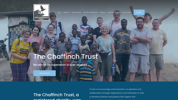 Screenshot of the The Chaffinch Trust website