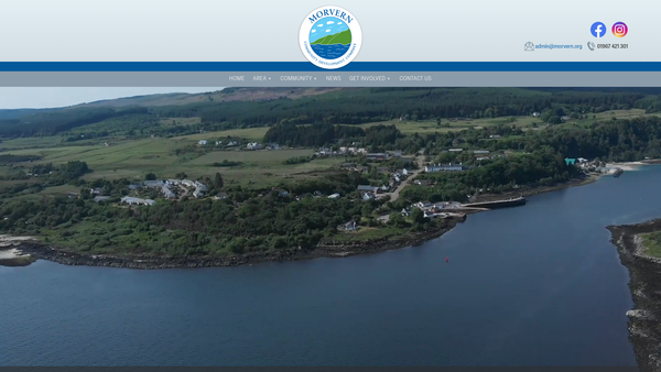 Screenshot of the The Morvern Community Development Company website