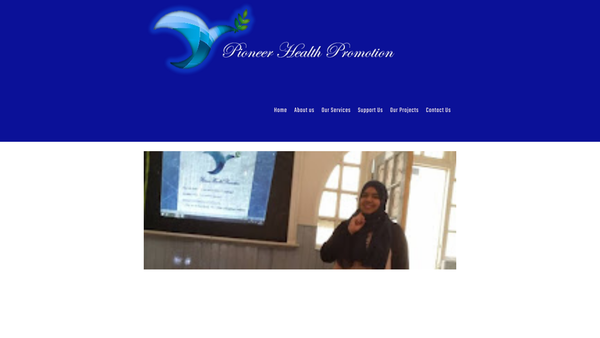 Screenshot of the Pioneer Health Promotion website