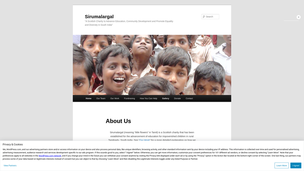 Screenshot of the SiruMalargal website