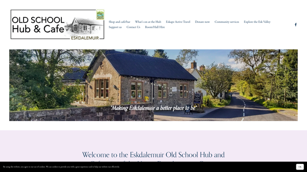 Screenshot of the Upper Eskdale Development Group website