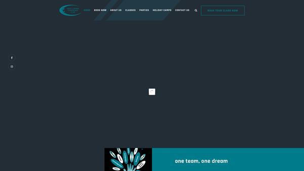 Screenshot of the West Lothian Artistic Gymnastic Club SCIO website