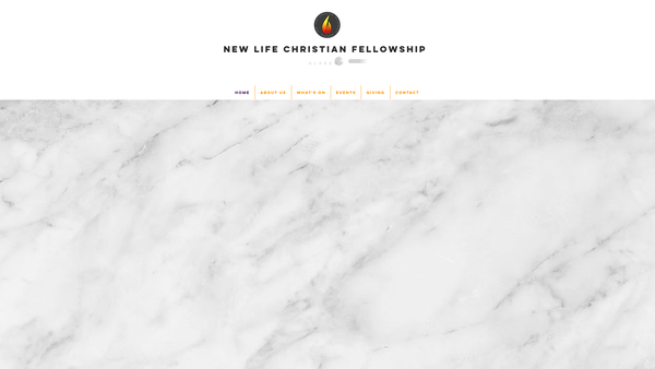 Screenshot of the New Life Christian Fellowship Glasgow website