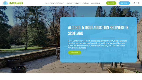 Screenshot of the Independence from Drugs & Alcohol Scotland website