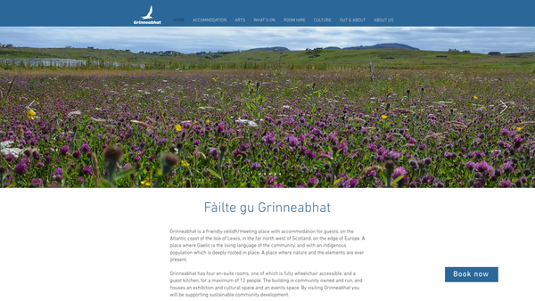 Screenshot of the Urras Coimhearsnachd Bhradhagair agus Arnoil (Bragar & Arnol Community Trust) website