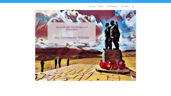 Screenshot of the Spean Bridge, Roy Bridge and Achnacarry  SCIO website