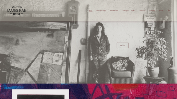 Screenshot of the Provost James Rae Trust website
