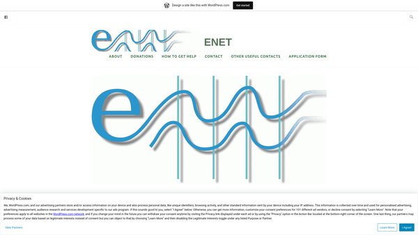 Screenshot of the East Neuk Emergency Trust website