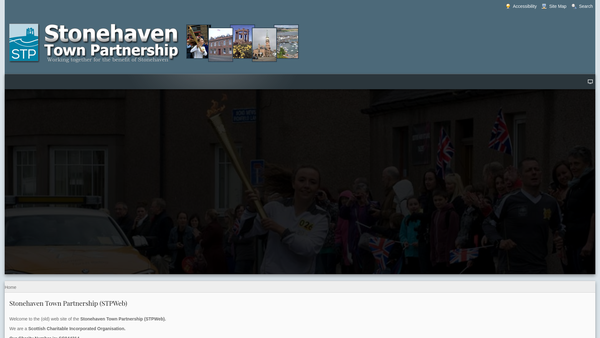 Screenshot of the The Stonehaven Town Partnership website