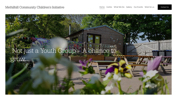 Screenshot of the Methilhill Community Children's Initiative Ltd website