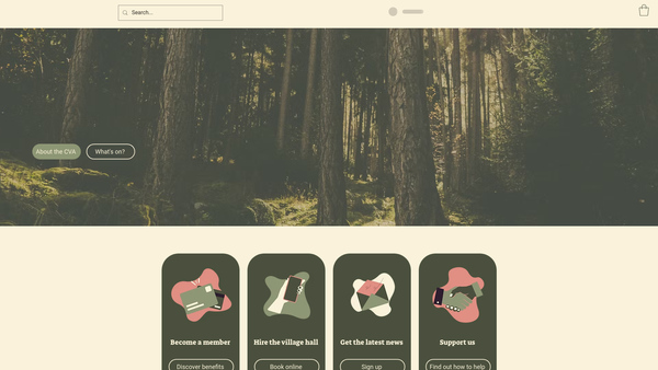 Screenshot of the Cardrona Village Association website