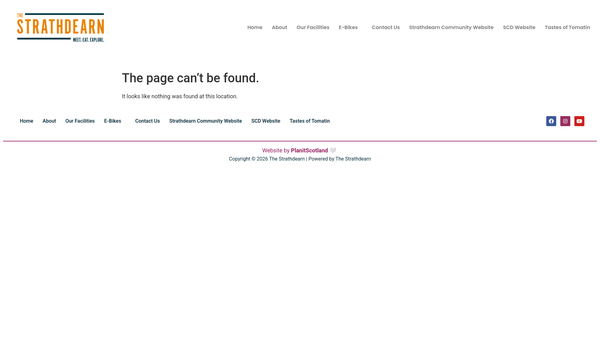 Screenshot of the Strathdearn Community Developments website