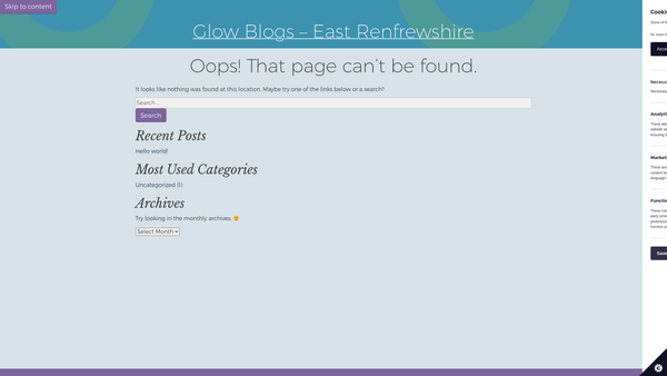 Screenshot of the Busby Primary School Parent Council website